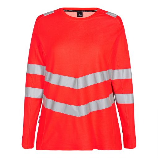 Engel Damen T-shirt L/S, Größe: S, Farbe: Rot 9543-182-47  