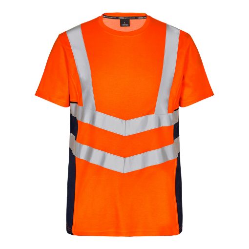 Engel T-Shirt S/S, Größe: S, Farbe: Orange/Blue Ink 9544-182-10165  