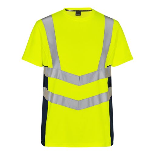 Engel T-Shirt S/S, Größe: 4XL, Farbe: Gelb/Blue Ink 9544-182-38165  