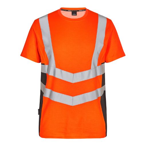 Engel T-Shirt S/S, Größe: 5XL, Farbe: Orange/Anthrazitgrau 9544-182-1079  