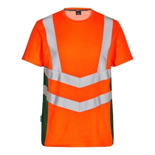 Engel T-Shirt S/S, Größe: 6XL, Farbe: Orange/Grün 9544-182-101  