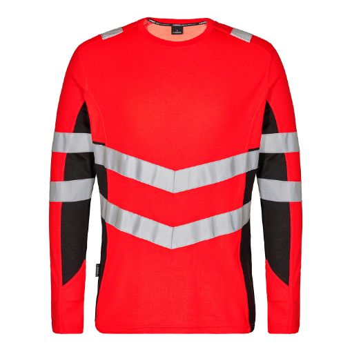 Engel Langarm-Shirt, Größe: S, Farbe: Rot/Schwarz 9545-182-4720  