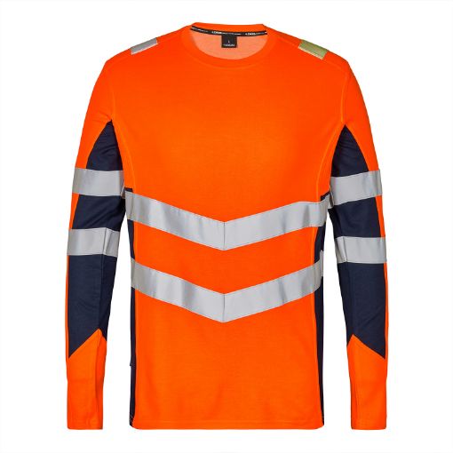Engel Langarm-Shirt, Größe: XL, Farbe: Orange/Blue Ink 9545-182-10165  