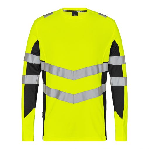 Engel Langarm-Shirt, Größe: 2XL, Farbe: Gelb/Schwarz 9545-182-3820  