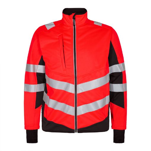 Engel Softshell-Jacke, Größe: 3XL, Farbe: Rot/Schwarz 1158-237-4720  