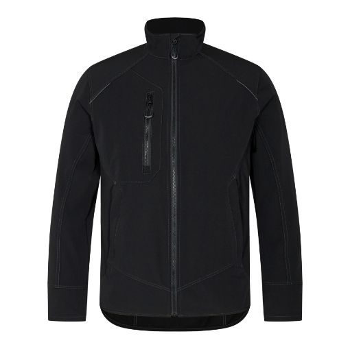 Engel Arbeitsjacke mit 4-Wege Stretch, Größe: 5XL, Farbe: Schwarz 1366-317-20  