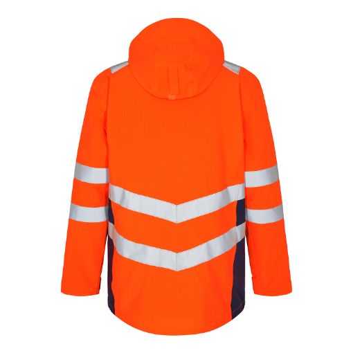 Engel Shell Parka-Jacke, Größe: XS, Farbe: Orange/Blue Ink 1145-930-10165  