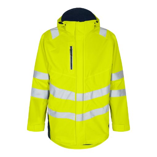 Engel Shell Parka-Jacke, Größe: XS, Farbe: Gelb/Blue Ink 1145-930-38165  