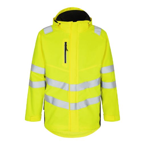 Engel Shell Parka-Jacke, Größe: 4XL, Farbe: Gelb/Schwarz 1145-930-3820  