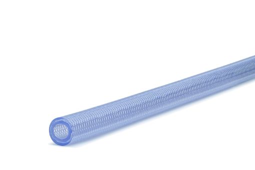 PVC Gewebeschlauch 16x3,5 mm, transparent Innendurchmesser 16 mm, Wandstärke 3,5 mm, Außendurchmesser 23 mm, RL50 Druckluftschlauch lebensmittecht 