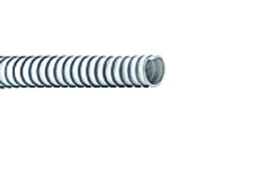 Vakuumschlauch Hart-PVC-Spirale 63x4,5 mm, grau Innendurchmesser 63 mm, Wandstärke 4,5 mm, Außendurchmesser 72 mm, RL50 PVC Absaugschlauch mit Hart-PVC-Spirale 