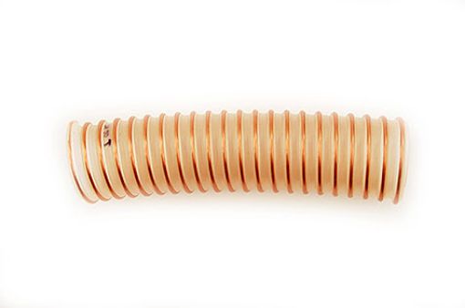 PUS.AFM025-10/15 PU-Spiralschlauch 025 mm I-Drm., transparent mit Stahlspirale, Rolle: 10/15 m, Temp.:-40/+90° C 