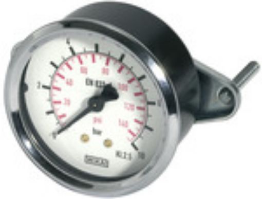 110.103 Manometer/G1/4 rück. / 63 mm  0-250 bar / m. Dreikantfrontring Doppelskala bar/psi Standard-Ausführung 