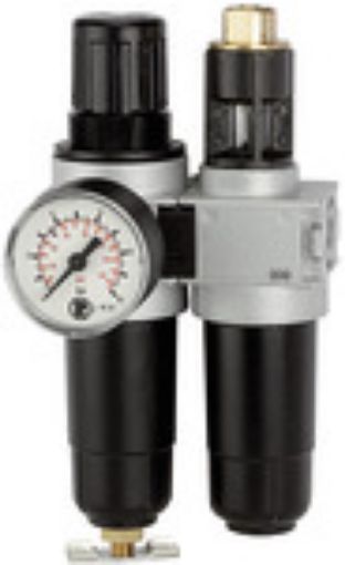 CL 06 M Wartungseinheit 2-tlg. multifix  G 1/4 / 0,5 - 10 bar mit Metallbehälter und Manometer  