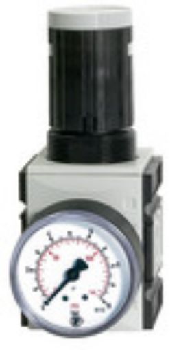 FU 7272 Druckregler futura / G 1/2 / 0,1 - 2 bar BG II / Eingangsdruck max. 16 bar mit durchgehender Druckversorgung inkl. Manometer 