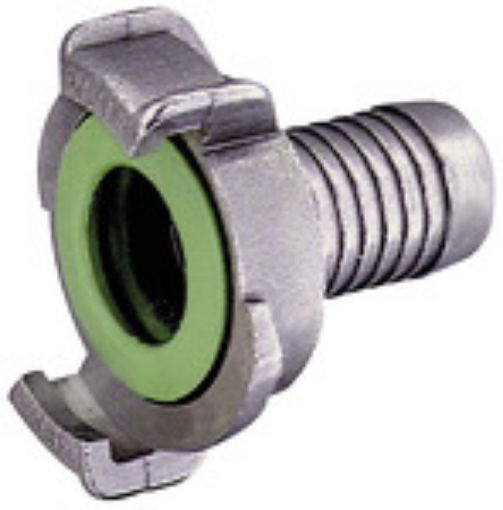 K 103-ES GEKA-Schlauchstück, starr Anschluss LW 19 mm / Dichtung Viton Betriebsdruck max. 40 bar / Edelstahl  Umgebungstemp. -30°C - + 100°C 