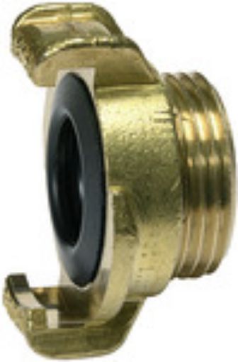 K 119 GEKA-Gewindestück mit Außengewinde G 1/4 / starr / Messing blank Betriebsdruck max. 40 bar Med. Umgebungstemp. -30°C - + 100°C 
