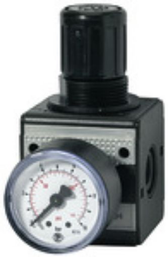 RB 11-6 Druckregler multifix / 0,2-6 bar / G 1/4 mit beidseitiger Druckversorgung / inkl. Manometer  