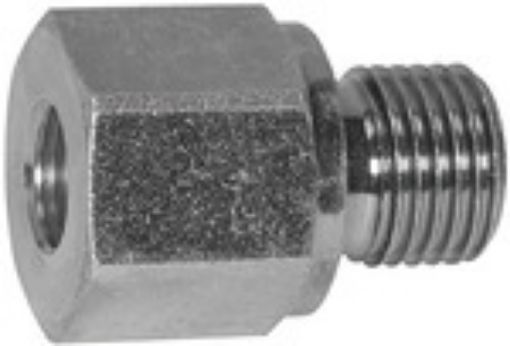 V 301-ZW Lange Wechselreduz. G 3/8 a. / 1/4 i. / Stahl verz. /  