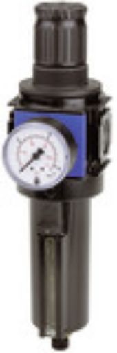 VFR 63 M Filterregler variobloc / G 1 0,5 - 10 bar / inkl. Manometer m. Metallbehälter und Sichtrohr  