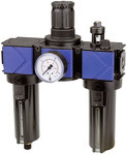 VW 12 M Wartungseinheit 3-tlg. variobloc / G 1/4 mit Metallbehälter und Manometer  