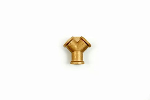 ES-Y-VERTEILER 2-FACH IG 1/2" NW 7,2 MESSING ohne Kupplungen, Luftweiche mit 3 x Innengewinde ESV2.I12.OK 