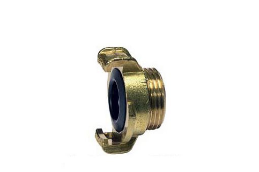 GK-SCHNELLKUPPLUNG AUßENGEWINDE 1 1/4" MESSING Klauenweite 40 mm, Dichtung: NBR schwarz GKA114MS 