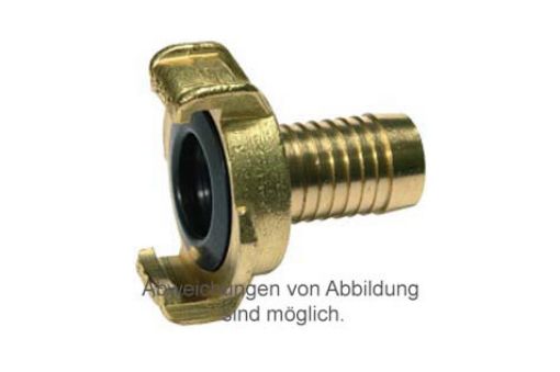 GK-SCHNELLKUPPLUNG TÜLLE 10MM MESSING KLauenweite 40mm, Dichtung: NBR schwarz GKT10MS 