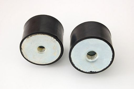 Gupu C 040x035 M10  Gummi-Puffer 040x035-C M10 55SH IG/IG (= Durchmesser x Höhe) 