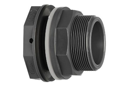 161050451 PVC-U-Behälteranschluss, Typ 050, Compact,metrisch, d=63mm GF 