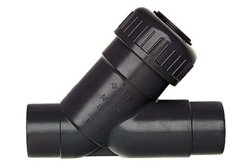 161303007 Schrägsitz-Rückschlagventil Typ 303 PVC-U/EPDM, mit Klebestutzen metrisch, d=25mm GF, PN 10 