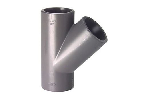 721250117 T-Stück, 45°, PVC-U, metrisch, d=160mm GF 
