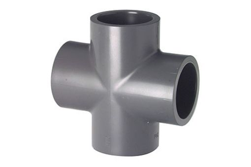 721300106 Kreuz PVC-U ,metrisch, d=20mm GF, PN 16 