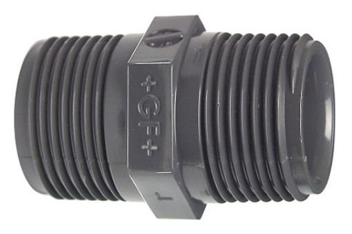 721911911 Doppelnippel, PVC-U, R-R, 2" GF, PN 10 