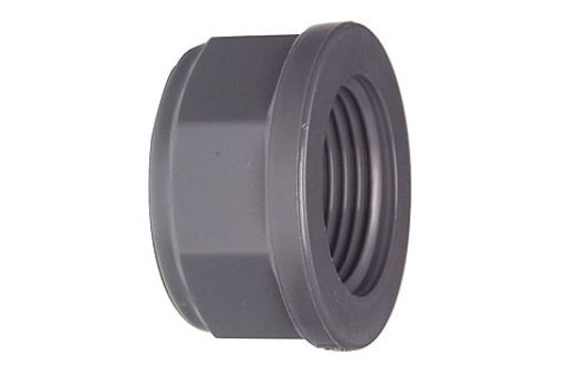 721960606 Kappe, PVC-U, Rp mit IG, 1/2" GF, PN 10 