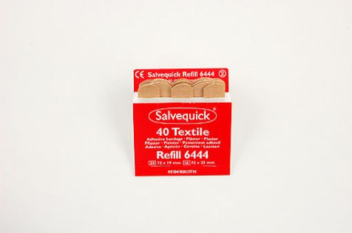 Refill 6444 Salvequick-Pflaster  40 Pflaster-Strips elastisch = 24 St. 7,2x1,9cm + 16 St.7,2x2,5cm 