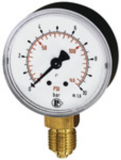 110.33-KD Manometer / G1/8 senk./ 40 mm 0-4 bar / Gehäuse Kunststoff Doppelskala bar/psi  