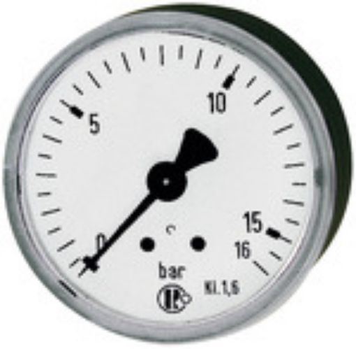 219 Manometer / G 1/4 rück. / 0-25 bar 63 mm / Gehäuse Stahlblech Einfachskala in bar  