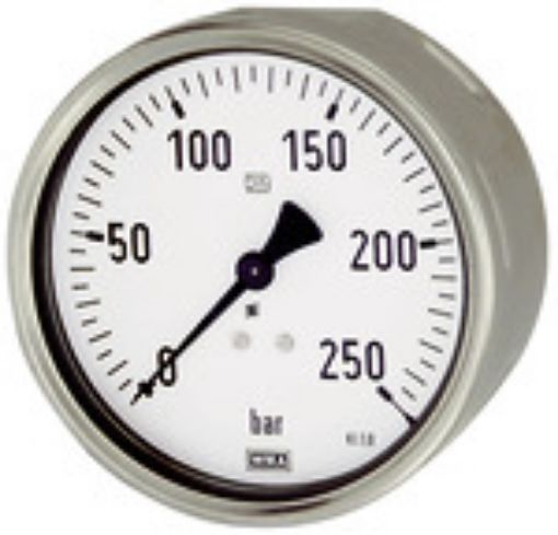 605 Manometer / G 1/2 rück. / 0-6 bar 100 mm / Robustausführung Gehäuse 1.4301  