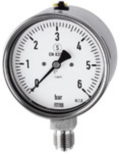 5054 Manometer / G 1/4 senkrecht 63 mm / 0-2,5 bar Sicherheitsausführung gem. DIN 16006  