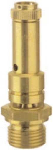 226.03-7,6 Vollhub-Sicherheitsventil DN 8 / G 1/2 Einstelldruck 7,6 bar / SW 24 Betriebstemp. max. 180°C Gehäuse Messing Dichtung Viton / baumustergeprüft 