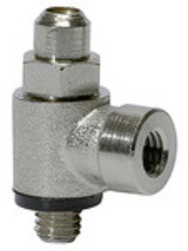 358.018-1/8 Drosselrückschlagventil - Abluftdrossel Anschl. Schnellverschr. /Schlitzschraube Betriebsdruck max.  