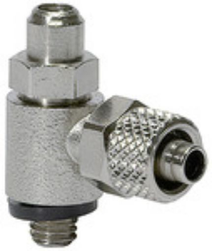 359.005-4 Drosselventil / beidseitig drosselbar Anschl. Schnellverschr./ Schlitzschraube Betriebsdruck max. 8  