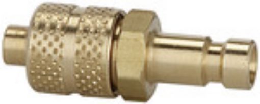 243.09/3 Nippel / NW 2,7 für Schlauch 3x4 mm / Messing blank Betriebsdruck 0-35 bar / Med.-Umgebungstemp. -20  