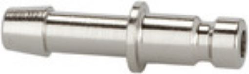 243.09/1-N Einstecktülle / NW 2,7 für 3 mm LW / Messing vernickelt Betriebsdruck 0-35 bar /  Med.-Umgebungstemp  