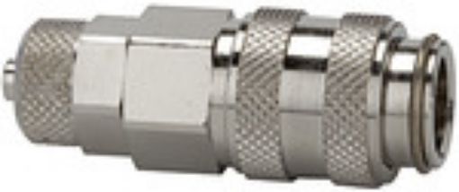 243.27-N Schnellverschlusskupplung / NW 5 für Schlauch 4x6 mm / Messing vern. Betriebsdruck 0-35 bar / SW 12  
