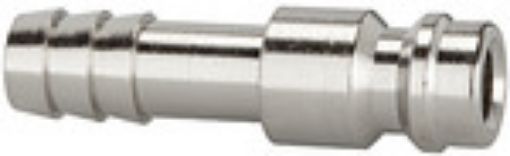 243.17-N Einstecktülle / NW 5 für 6 mm LW / Messing vernickelt Betriebsdruck 0-35 bar /  Med.-Umgebungstemp.  