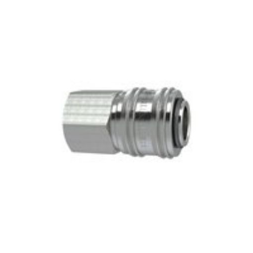 243.33-N Schnellverschlusskupplung / NW 7,2 G 1/2 innen / Messing vernickelt Betriebsdruck 0-35 bar / SW 24 M  