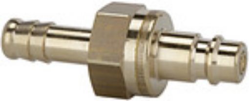 243.10-B Einstecktülle / NW 7,2 für 13 mm LW / Messing beidseitig absperrend Betriebsdruck 0-35 bar Med-Umgeb  
