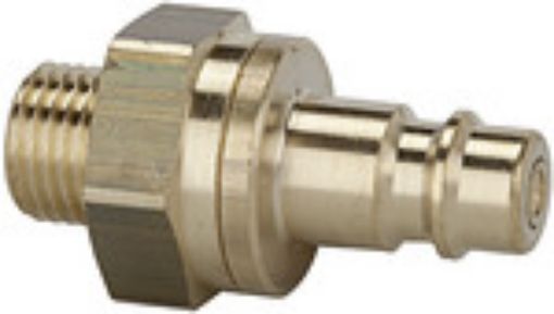 243.48-B Nippel / NW 7,2 G 1/8 außen / Messing beidseitig absperrend Betriebsdruck 0-35 bar Med.-Umgeb.temp.  